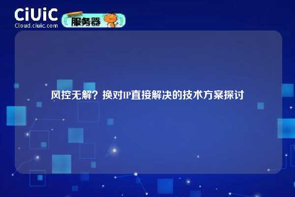 风控无解？换对IP直接解决的技术方案探讨