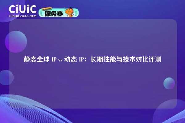 静态全球 IP vs 动态 IP：长期性能与技术对比评测
