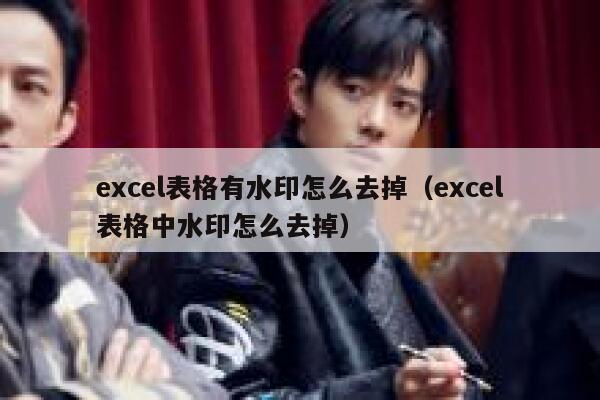 excel表格有水印怎么去掉（excel表格中水印怎么去掉）