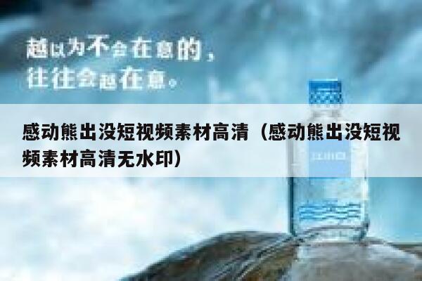 感动熊出没短视频素材高清（感动熊出没短视频素材高清无水印）