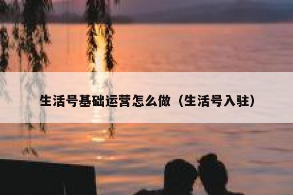 生活号基础运营怎么做（生活号入驻）