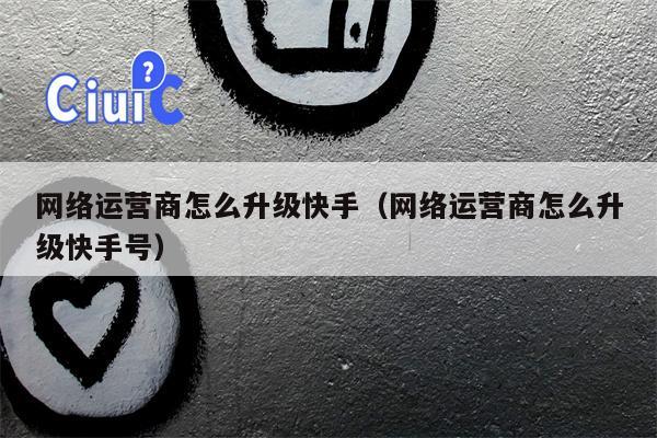 网络运营商怎么升级快手（网络运营商怎么升级快手号）