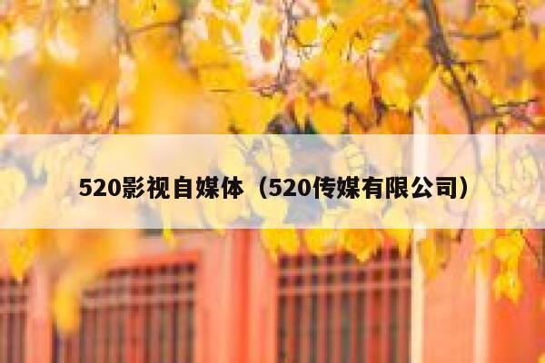 520影视自媒体（520传媒有限公司）