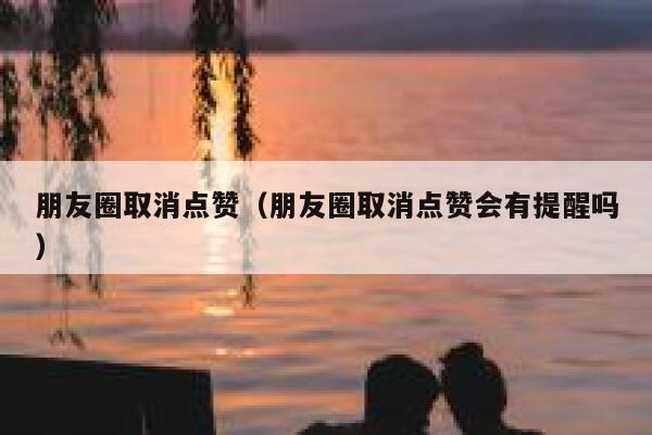 朋友圈取消点赞（朋友圈取消点赞会有提醒吗）