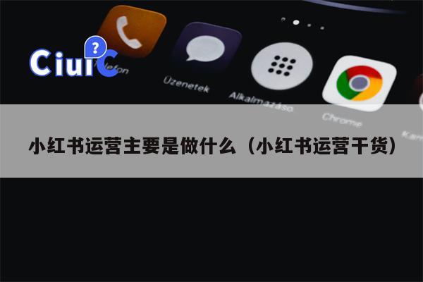 小红书运营主要是做什么（小红书运营干货）