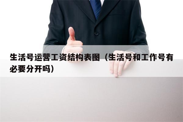 生活号运营工资结构表图（生活号和工作号有必要分开吗）