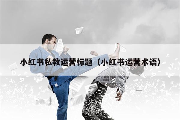 小红书私教运营标题（小红书运营术语）