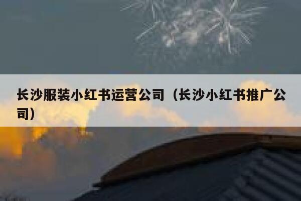 长沙服装小红书运营公司（长沙小红书推广公司）