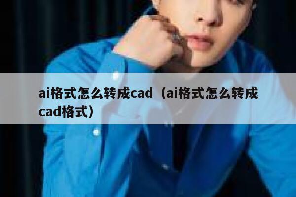 ai格式怎么转成cad（ai格式怎么转成cad格式）