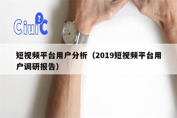 短视频平台用户分析（2019短视频平台用户调研报告）