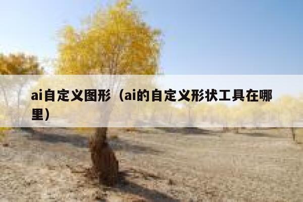 ai自定义图形（ai的自定义形状工具在哪里）