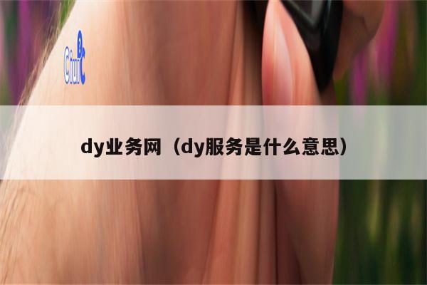 dy业务网（dy服务是什么意思）