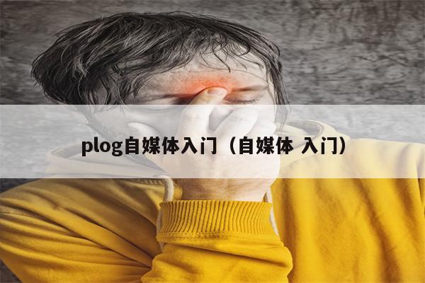 plog自媒体入门（自媒体 入门）