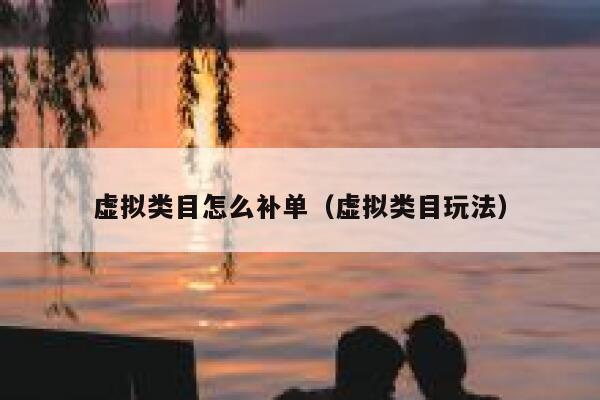 虚拟类目怎么补单（虚拟类目玩法）