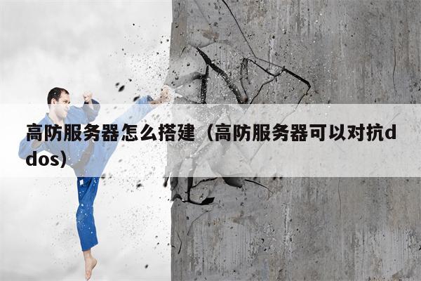 高防服务器怎么搭建（高防服务器可以对抗ddos）