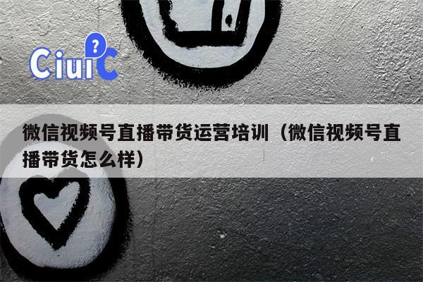 微信视频号直播带货运营培训（微信视频号直播带货怎么样）