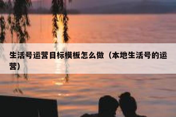 生活号运营目标模板怎么做（本地生活号的运营）