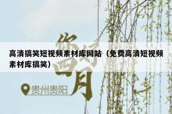 高清搞笑短视频素材库网站（免费高清短视频素材库搞笑）