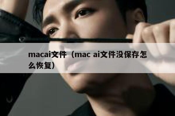 macai文件（mac ai文件没保存怎么恢复）