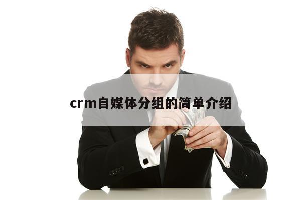 crm自媒体分组的简单介绍