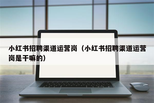 小红书招聘渠道运营岗（小红书招聘渠道运营岗是干嘛的）