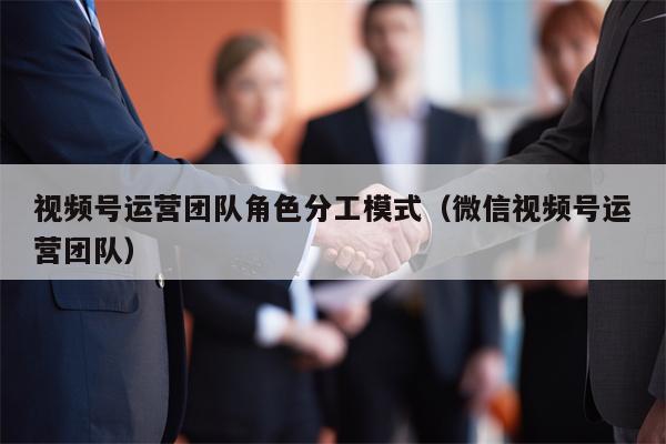 视频号运营团队角色分工模式（微信视频号运营团队）