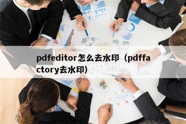 pdfeditor怎么去水印（pdffactory去水印）