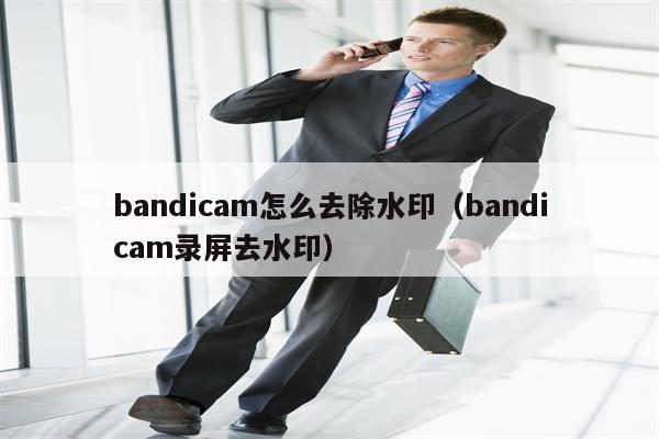 bandicam怎么去除水印（bandicam录屏去水印）