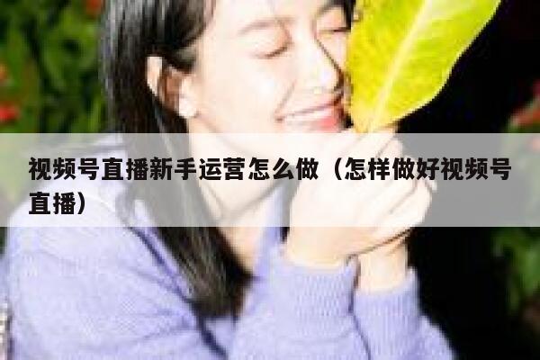 视频号直播新手运营怎么做（怎样做好视频号直播）