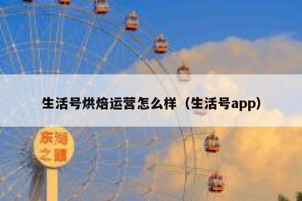 生活号烘焙运营怎么样（生活号app）