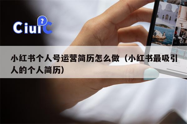 小红书个人号运营简历怎么做（小红书最吸引人的个人简历）