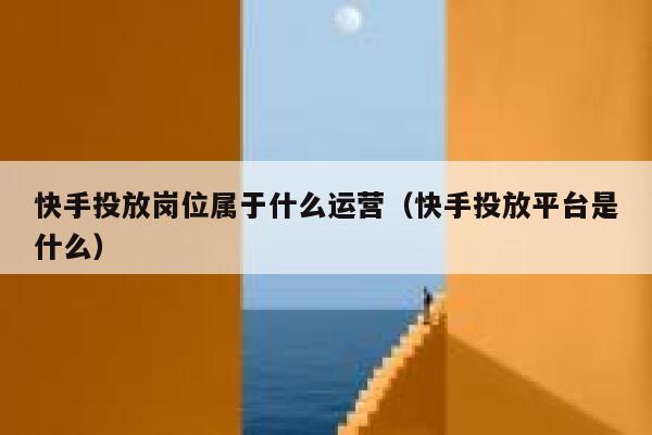 快手投放岗位属于什么运营（快手投放平台是什么）