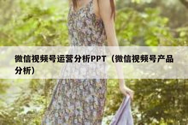 微信视频号运营分析PPT（微信视频号产品分析）