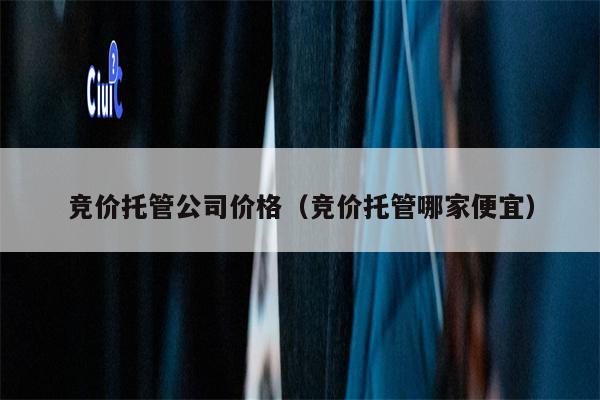 竞价托管公司价格（竞价托管哪家便宜）