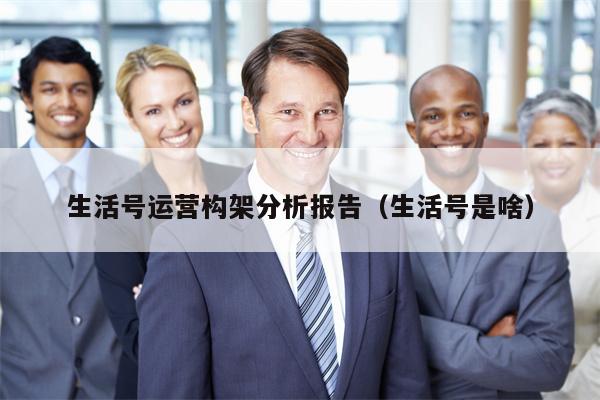 生活号运营构架分析报告（生活号是啥）