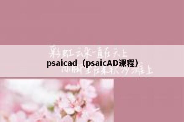 psaicad（psaicAD课程）