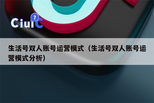 生活号双人账号运营模式（生活号双人账号运营模式分析）