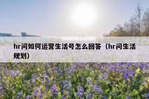 hr问如何运营生活号怎么回答（hr问生活规划）