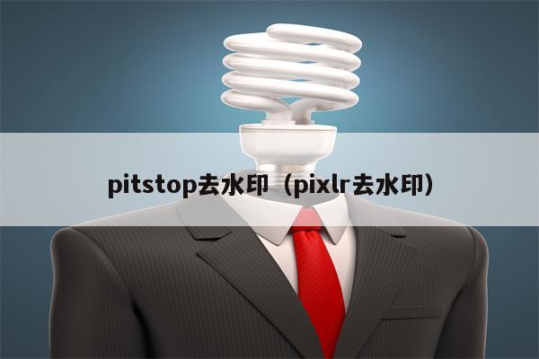 pitstop去水印（pixlr去水印）