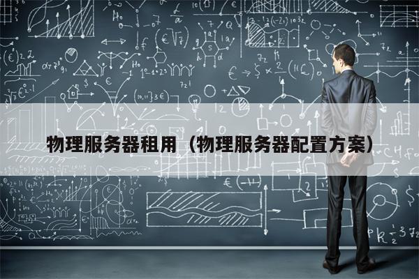 物理服务器租用(物理服务器配置方案)