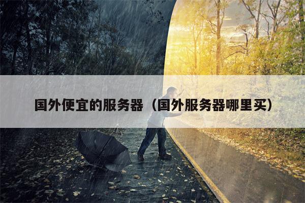 国外便宜的服务器(国外服务器哪里买)